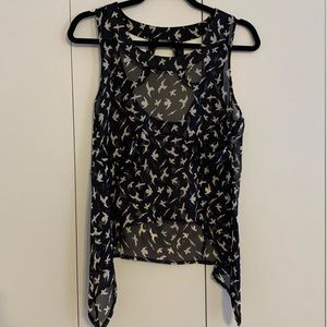Sheer Birds Navy/White Tank